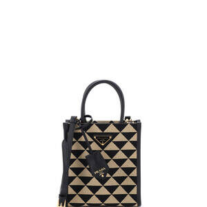 Prada Symbole Shopper Tote Jacquard #236651P21B